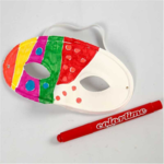 Half mask, White, 10 pcs