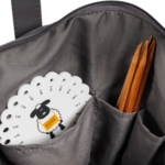 Shoulder bag for yarn, dark grey