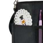 Shoulder bag for yarn small, black