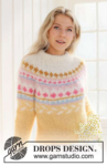 231-55 Lemon Meringue Sweater by DROPS Design