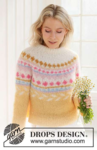 231-55 Lemon Meringue Sweater by DROPS Design