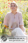 232-14 Dream in Rose Cardigan by DROPS Design