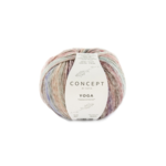 Katia Yoga 207 Turquoise-Brown-Fuchsia