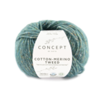 Katia Cotton-Merino Tweed 504 Green blue