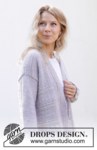 243-18 Lavender Romance Cardigan by DROPS Design