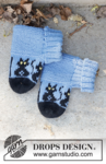 47-28 Bewitched Cat Socks by DROPS Design