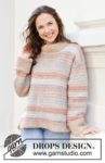 245-28 Lakeside Watercolour Sweater by DROPS Design
