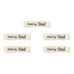 LindeHobby Made By Label (7 cm x 1 cm), Natural