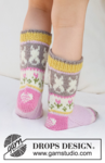 41-35 Dancing Bunny Socks by DROPS Design