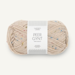 Sandnes Peer Gynt 2720 Marzipan with tutti frutti tweed