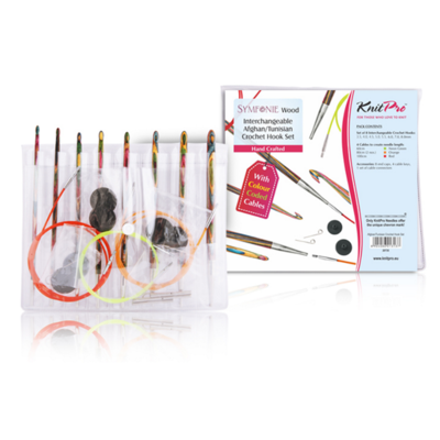 KnitPro Symfonie Tunisian Interchangeable Crochet Hook Set (3.5-8 mm)