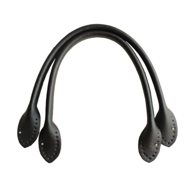 Leather Handle Bag, Black (2 pcs)