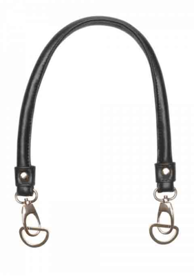 Go Handmade Strap Handles for Bags Black, 44 cm (2 pcs)