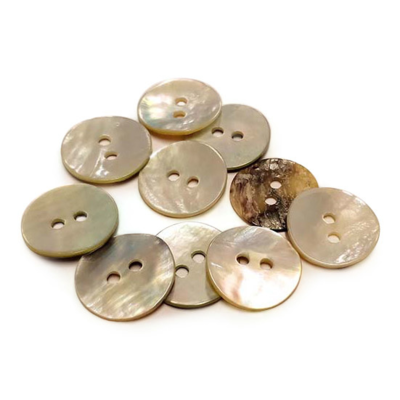 HobbyArts Mother of pearl buttons 15 mm, 10 pcs