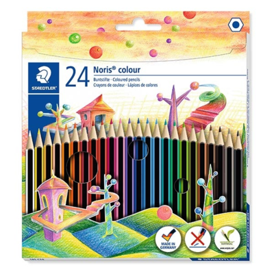 STAEDTLER Noris Club 185 Coloured Pencils, 24 pcs