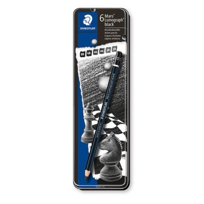 STAEDTLER Mars Lumograph Draw Pencils, 6 pcs