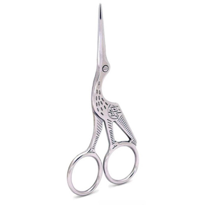 Scissors, Stork, Silver, 9 cm