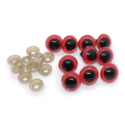 HobbyArts Safety Eyes Red, 5 pairs