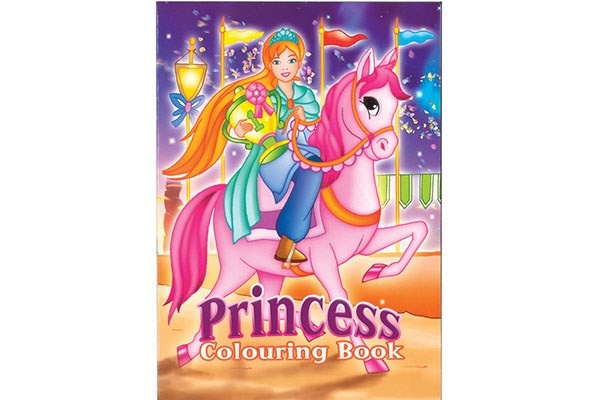 Colouring book A4 Princess & Horse, 16 pages