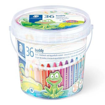 STAEDTLER Buddy Colour Pencils & Pencil Sharpeners, 36 + 3 pcs