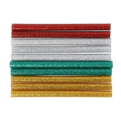 Glue sticks with mica 7 mm, 10 pcs