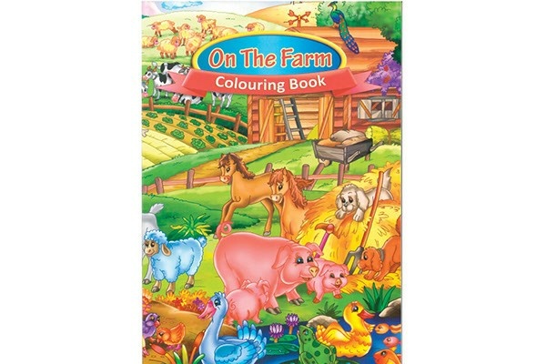 Colouring Book A4 On the Farm, 16 pages