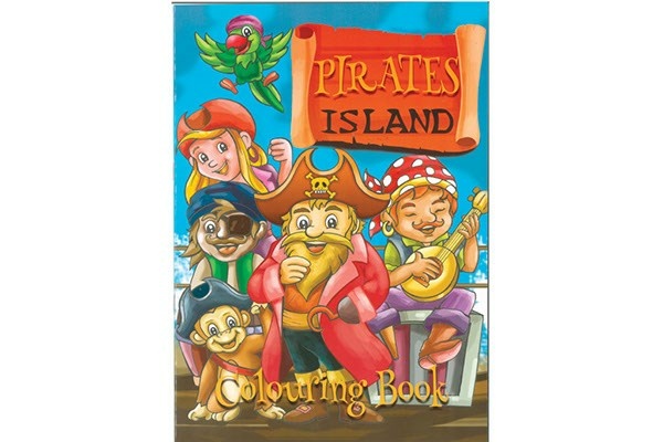 Colouring Book A4 Pirates Island, 16 pages