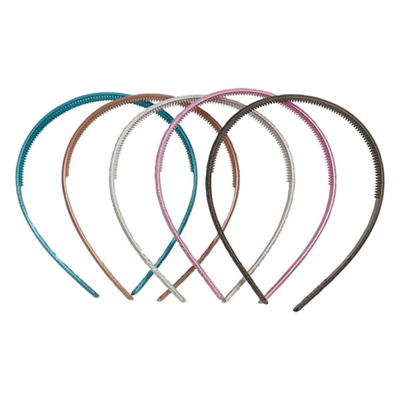 Headband Plastic Mother of pearl 10 mm, 10 pcs