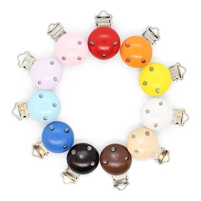 HobbyArts suspender Clip Wood, Round, 1 pcs