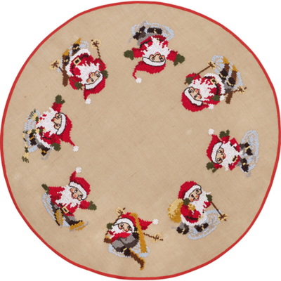 Christmas tree carpet Embroidery kit Christmas mischief