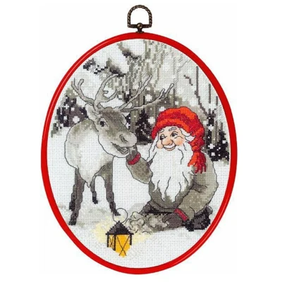 Embroidery kit Pixy & reindeer