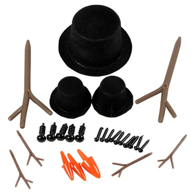 Accessories for snowmen, 3 sets