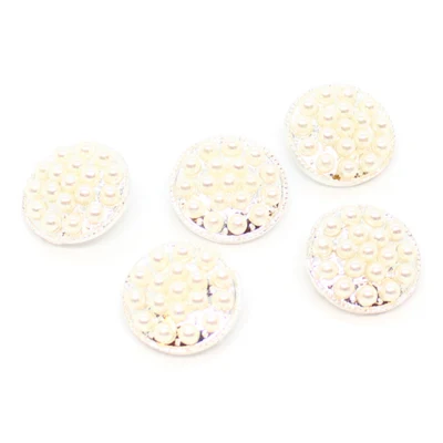 HobbyArts Pearl buttons 17 mm, 5 pcs