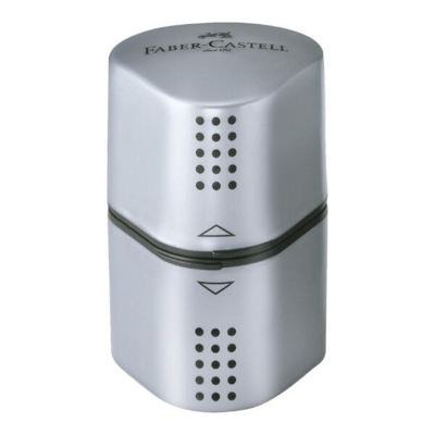 Faber-Castell Pencil Sharpener Grip Trio 2001 Silver