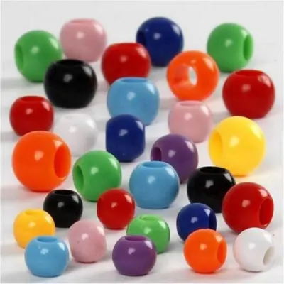 Pony Beads, 6-10 mm
