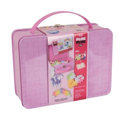 Plus-Plus LARGE in Metal Suitcase, Pastel Mix, 70 pcs