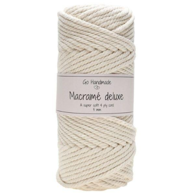 Go Handmade Macramé Cord Deluxe 50 m, 5 mm