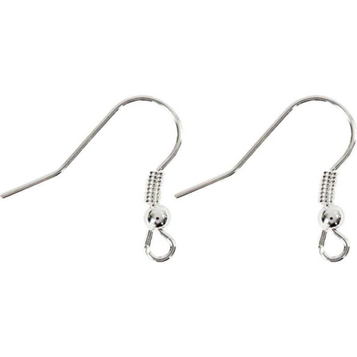 French ear hook 18 mm, 10 pcs