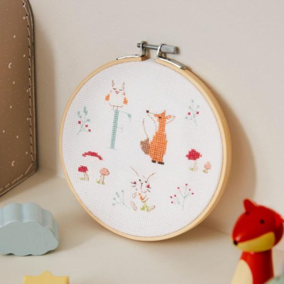 DMC Gift of Stitch Cross Stitch Kit, Woodland Friends