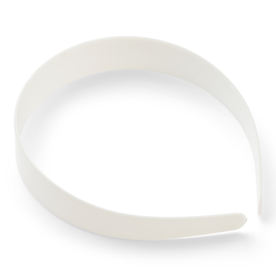 HobbyArts Hair Band, White, 25 mm, 1 pcs