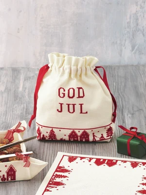 Permin Christmas Embroidery - Christmas Bag 24x24cm