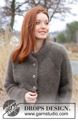 244-3 Forest Trails Cardigan by DROPS Design
