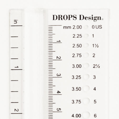 DROPS Knitting Gauge (2.00-12.00 mm)
