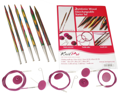 KnitPro Symfonie Interchangeable Starter Circular Needle Set (4, 5 and 6 mm)